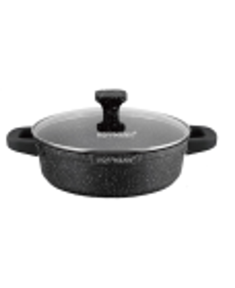 НМ 9469 кастрюля-жаровня из литого алюм.серая, 3,7л(28см). (6 шт.)