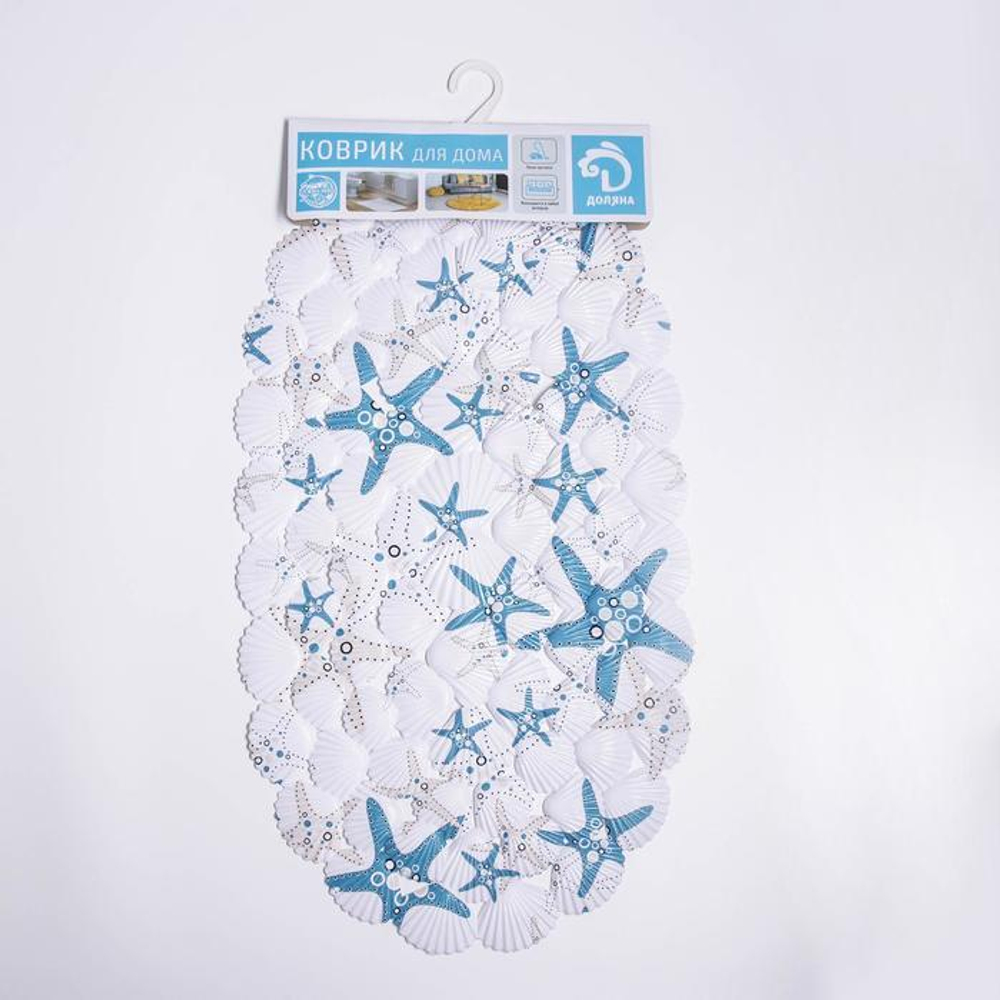 5407202 Коврик для ванны Доляна «Морские звёзды», 38×68 см