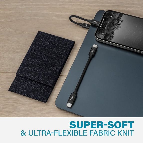 Кабель Nimble PowerKnit Travel Kit 2-Pack 5in USB-C-USB-C Black