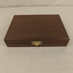 Подарочный набор "Лотосы" визитница с ручной росписью Палех и ручка Parker