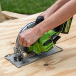 Пила циркулярная аккумуляторная GREENWORKS GD24CS 24V, АКБ 4Ач и ЗУ 1500907CUB