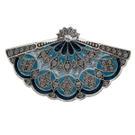 Заколка для волос Clara Bijoux Веер G44571 BL/S