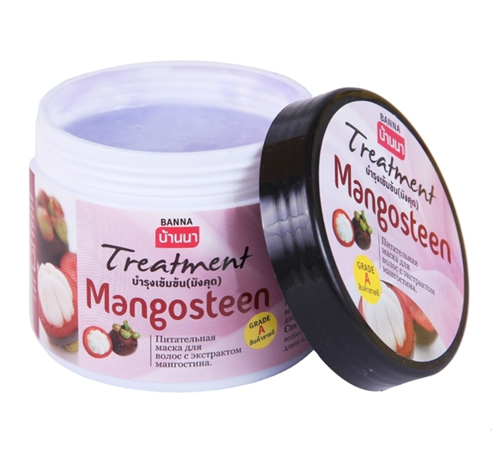 Маска для волос на основе экстракта мангостина, обогащенная витамином Е, от тайского производителя косметики Banna