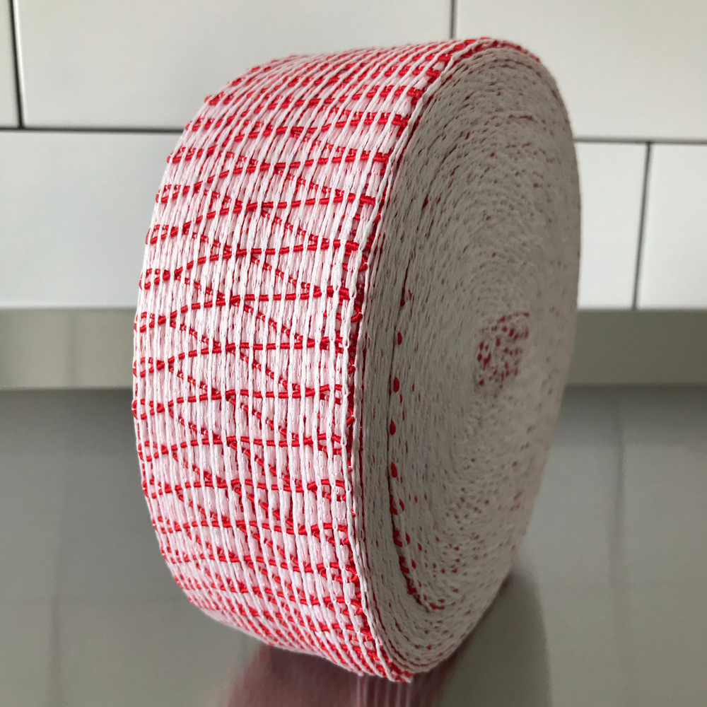 Сетка формовочная Ø 125 мм (красно-белая) (10 м)
