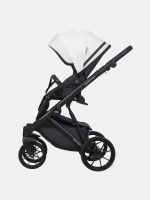 Коляска 2 в 1 Riko Basic Montana Ecco цвет 32 White-Light Silver (белый-св.серый)