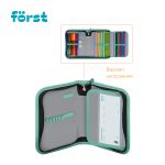 Пенал 1 отделение, 200*140*40 Först "Skateboard", дополнительная откидная секция, полиэстер