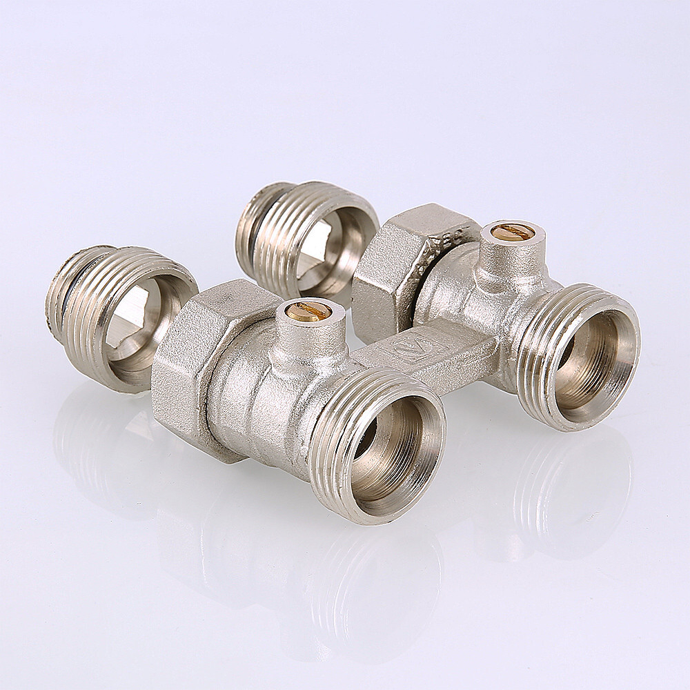 Узел для нижнего подключения радиатора (комплект) 1/2" х 3/4" («евроконус»)