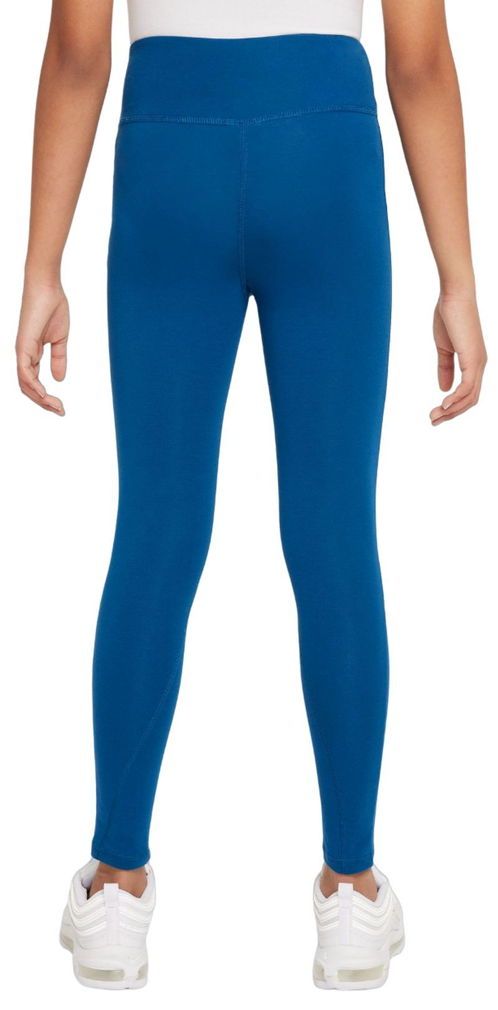 Брюки для девочки Nike Kids Sportswear Favorites High-Waist Leggings - court blue/white