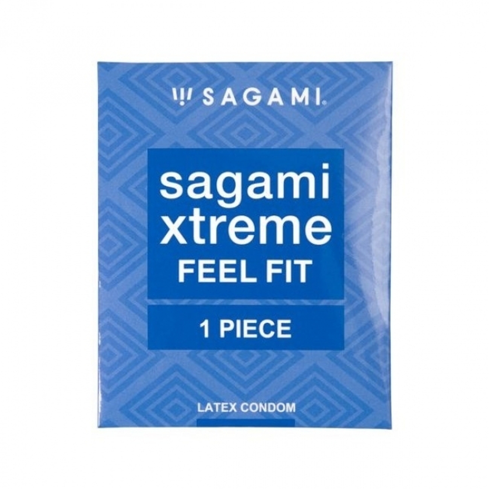 Презервативы Sagami, extreme, feel fit, гладкие, 19 см, 5,1 см, 1 шт.