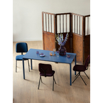 Стол обеденный saga, 75х120 см, синий