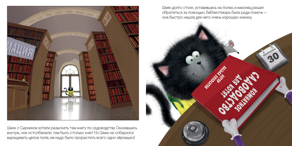 Книжки-картинки (мягкая обложка). Котенок Шмяк и загадочное зернышко