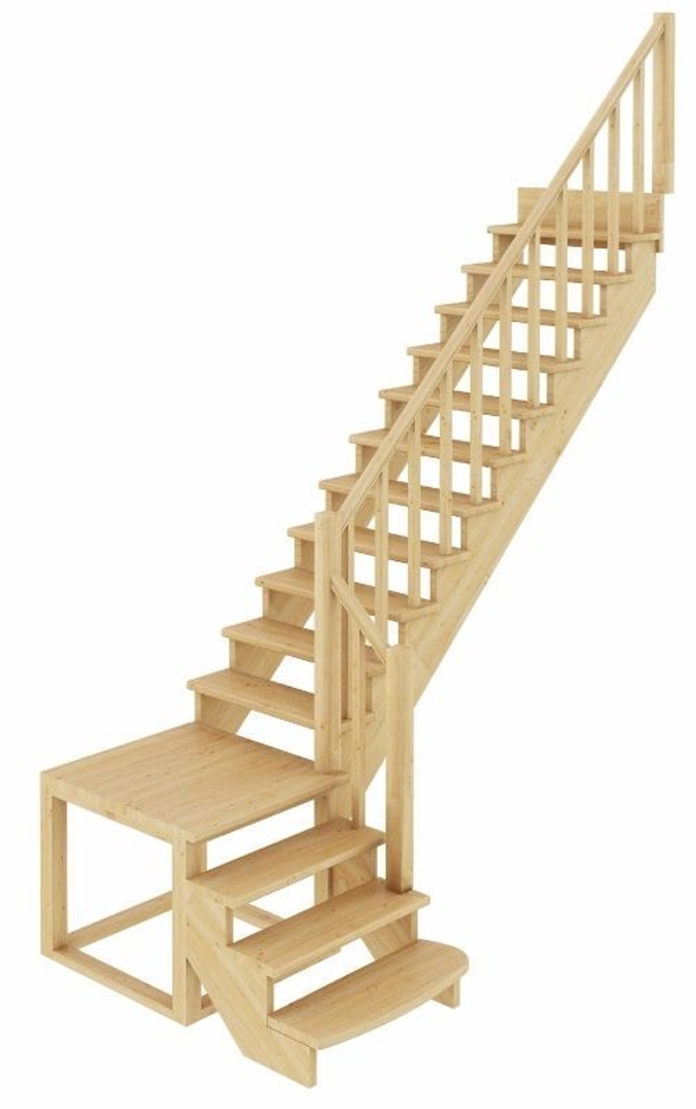 Лестница на второй этаж К-002м/1 Правая