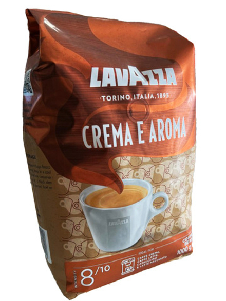 Кофе в зернах Lavazza Crema e Aroma г, Смесь премиальных сортов арабики и робусты