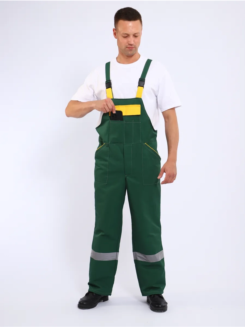 Полукомбинезон рабочий Великан на лямках больших размеров