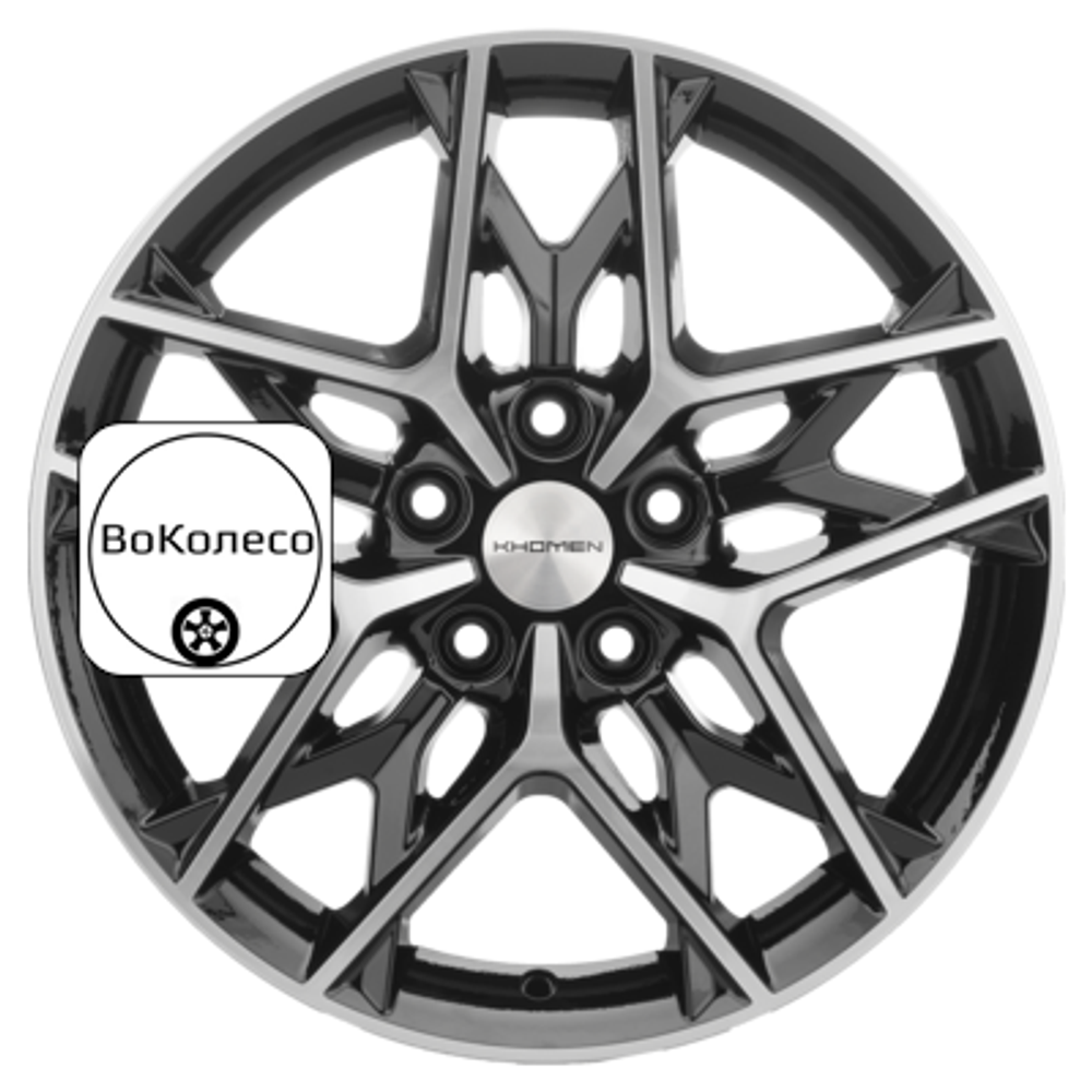 7x17/5x114,3 ET50 D67,1 KHW1709 (CX-5/Seltos/Optima) Black-FP Khomen Wheels