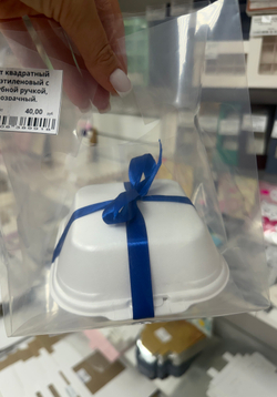 Пакет квадратный полиэтиленовый с вырубной ручкой, прозрачный, упаковка, 15×28+16 см ±5% 60 мкм