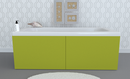 Экран под ванну откидной TR-5-121 салатовый матовый