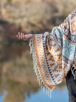 Шарф теплый с орнаментом Сканди