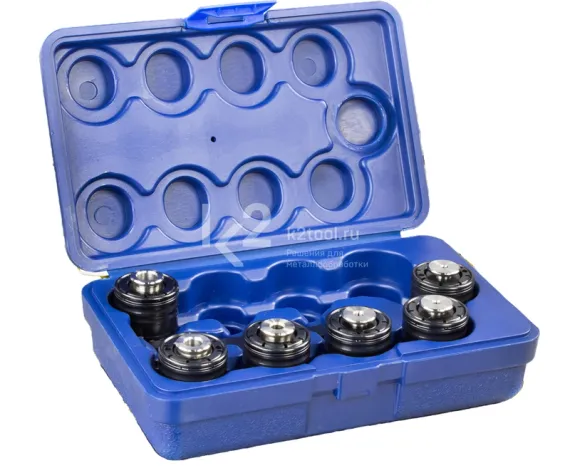 Набор головок резьбонарезных для манипулятора ETM-12/PTM-12, GTM12, ISO 529, М3-М12, 6 шт.