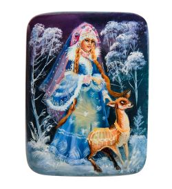 Народные промыслы ШК-10/ 82-B Шкатулка «Снегурочка» Котова