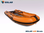 Лодка надувная моторная solar-420 strela jet tunnel