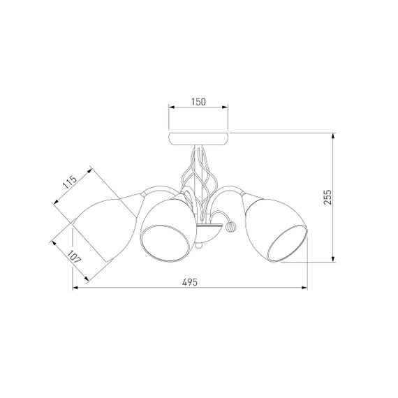 Потолочная люстра Eurosvet 30026/5 золото