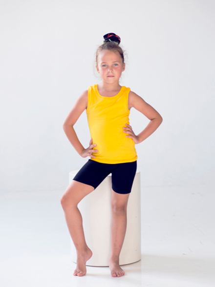 Топ и шорты "Желтый и черный"