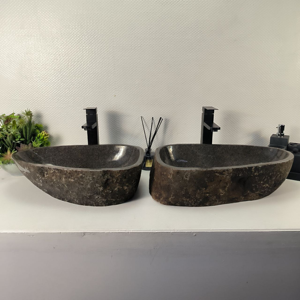 Раковина из речного камня ПАРА! RS-64964 53*34*14 0866