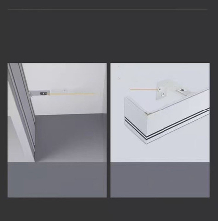 Алюминиевый короб для карниза, скрытый потолочный профиль для штор