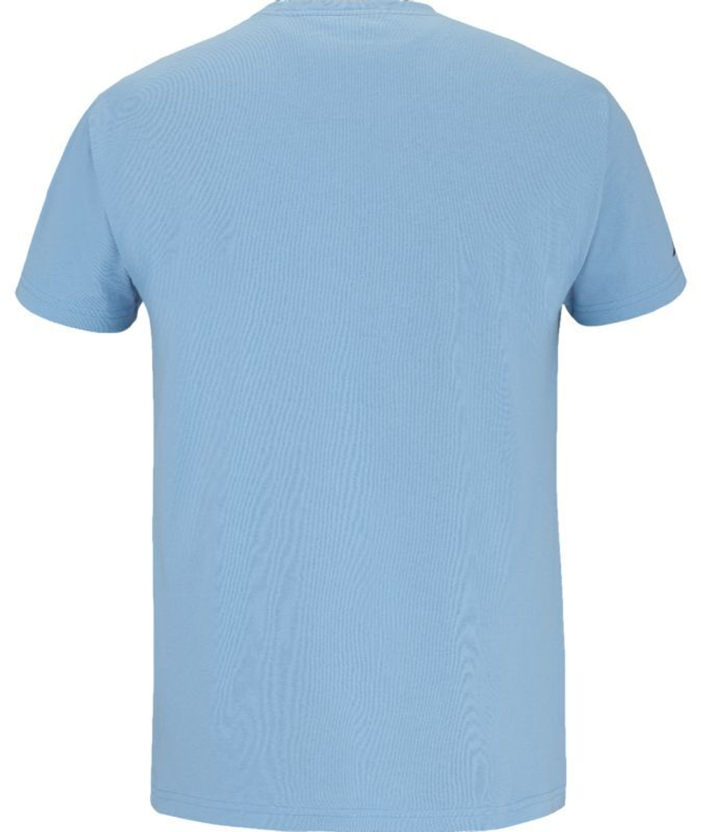 Футболка для мальчика теннисная Babolat Drive Cotton Jr - небесный