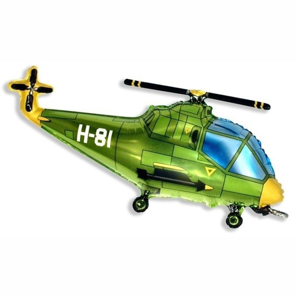 Вертолет зеленый Без гелия