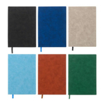 Записная книжка Basir, формат А5, со справочным материалом, серия "Замша", мягкая обложка кожзам, 21*14,5 см, 140 листов, 6 цветов ассорти
