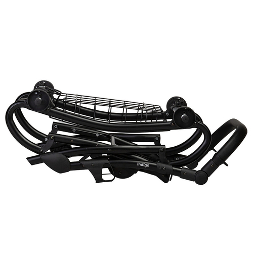 Детская коляска Indigo Mio Eco Plus 14 3 в 1 с автокреслом Avionaut Cosmo 04 черная кожа+св.бежевая кожа