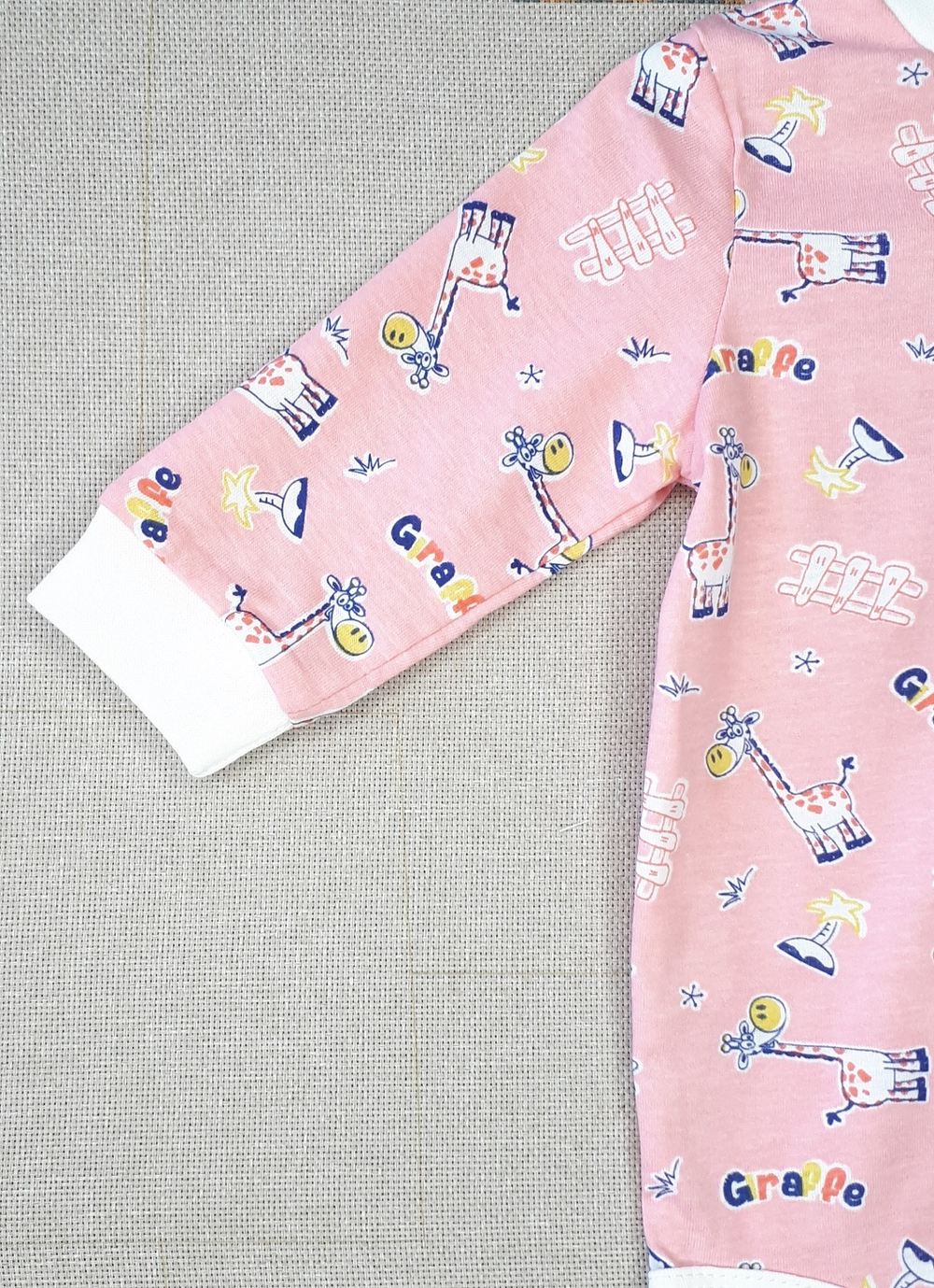 Боди Жирафики 3 (розовый)