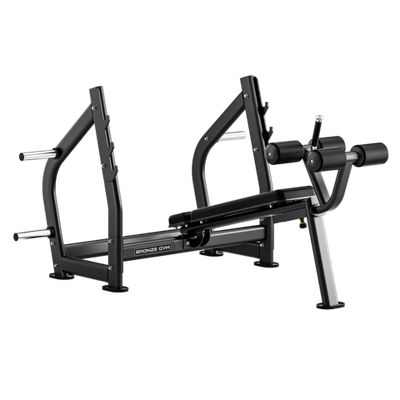 Скамья олимпийская для жима с отрицательным наклоном BRONZE GYM RAVE RE57