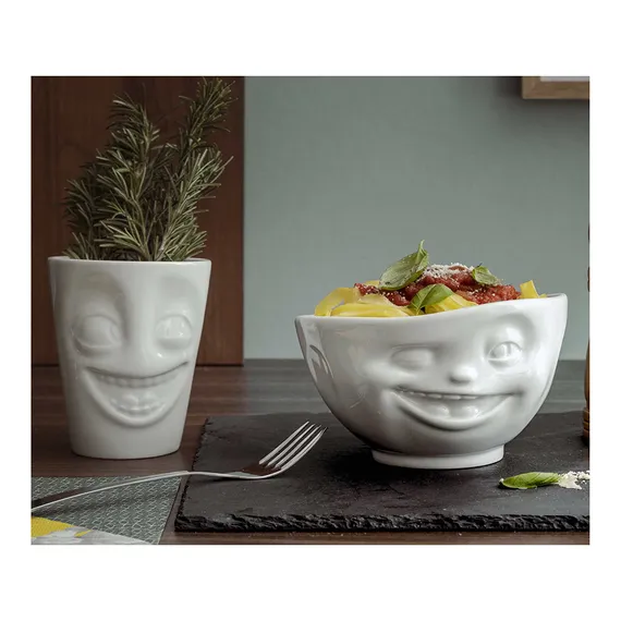 Чаша tassen winking, 500 мл, белая-желтая