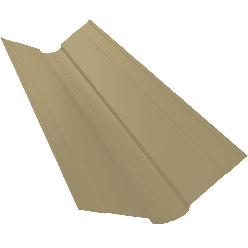 Ендова верхняя фигурная Grand Line Pe Ral 1014 100х100 мм резка