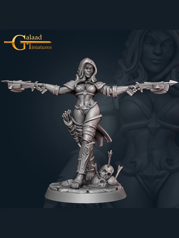 Фигурка The Demon Hunter Олово, металл Для настолок, RPG и диорам