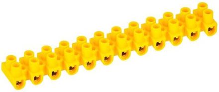 Колодка клеммная полистирол ЗВИ-5 н/г 1.5-4.0кв.мм желт. (блист.2шт) IEK UZV7-005-04-2