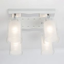 Citilux Прима CL160241 Люстра с поворотными плафонами Белая Хром