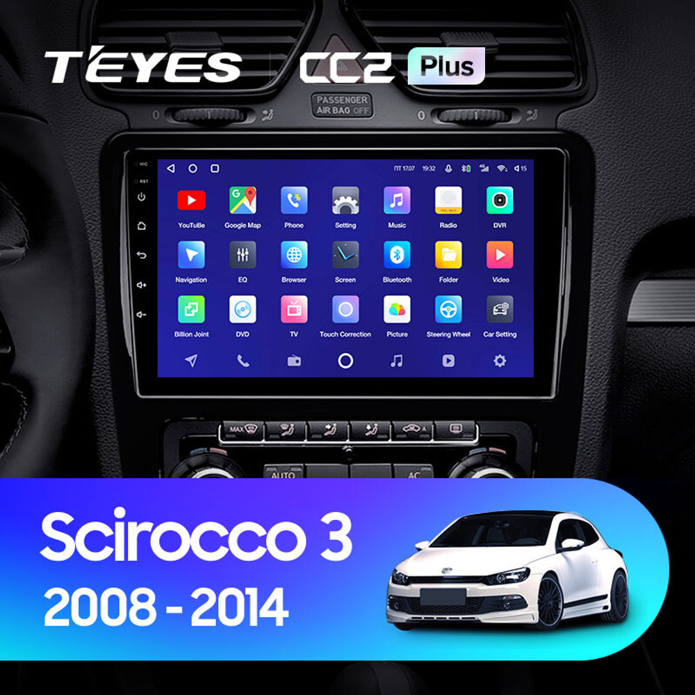 Teyes CC2 Plus 9"для Volkswagen Scirocco Mk3 2008-2014