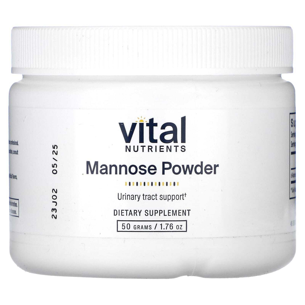 Vital Nutrients, манноза в порошке, 50 г (1,76 унции)