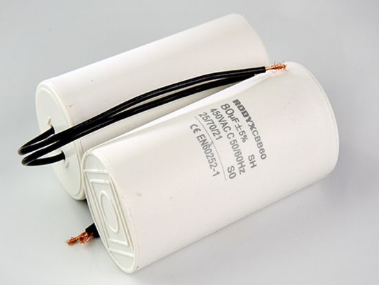 Пусковой конденсатор 80мкФ 450в гибкие выводы / CBB60 / RODYX