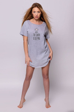 Коротенькая сорочка Crown (Размер: S-M-L) (Цвет: серый)