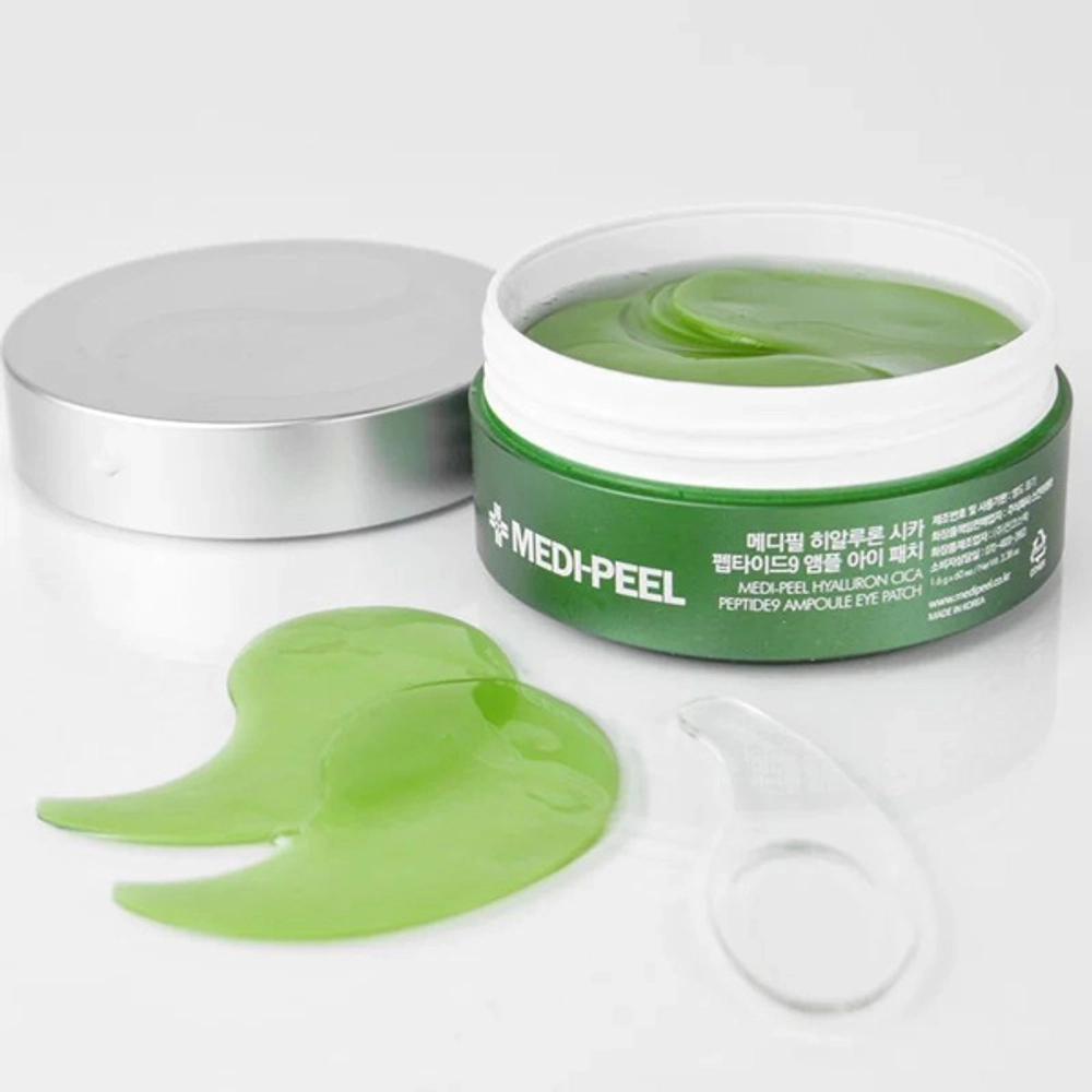Гидрогелевые патчи Medi-Peel Hyaluron Cica Peptide 9 Ampoule Eye Patch 60 шт