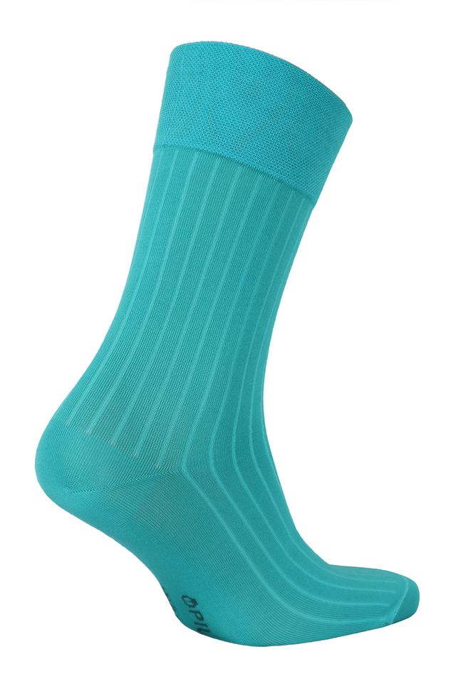 Мужские носки из мерсеризованного хлопка  "в рубчик"