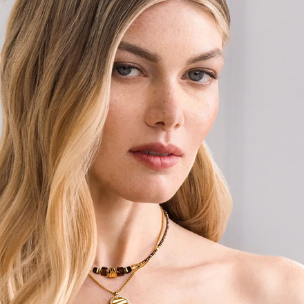 Колье Coeur de Lion Brown-Gold 3044/10-1116