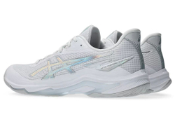 Мужские кроссовки для бадминтона/сквоша Asics Netburner Мячistic FF 4 - white/pure silver
