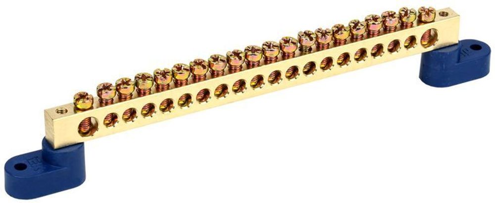 Шина нулевая ШНИ-8х12-20-У2-С на двух угловых изоляторах IEK YNN10-812-20C2-K07