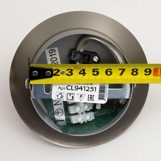 CL941251 Шар 25см Белый+Хром Мат. Подвес